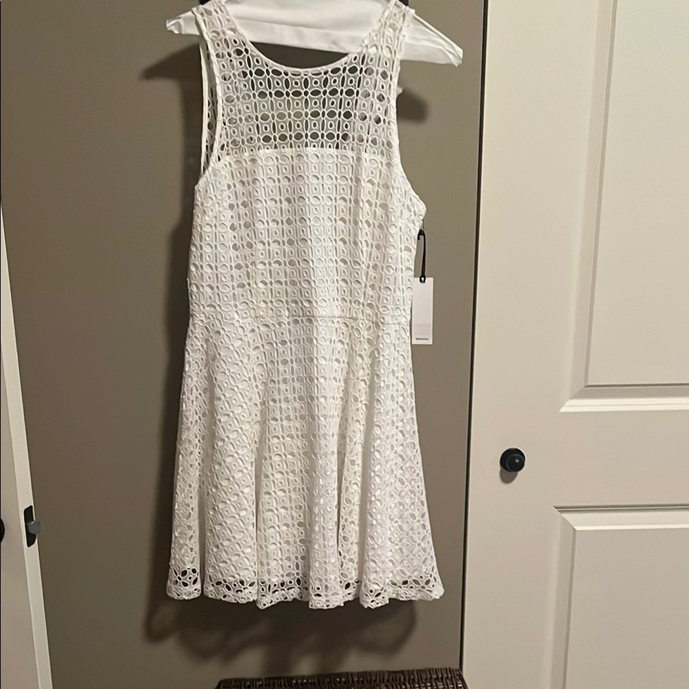 Elegant White Lace Dress